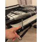 75''x46'' Folding Bed with Mattress for Adults, Large Size Rollaway Folded Bed for Hospital/School/Living Room, Sturdy Frame, Big Space, Comfortable Sleep