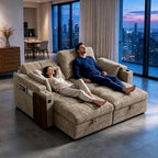 66.33'' Sleeper Sofa Bed Full Size, 3in1 Convertible Couch for RVs, Taupe