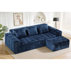 95" Modular Sectional Sofa with Chaise,Blue