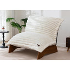Adjustable Living Room Chair, 3-Position Bean Bag Chair with Frame