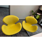 Raspberry Adjustable Swivel Accent Chair with 360° Turn, Polished Chrome Base, Modern Retro Design, Versatile Seat Ideal for Any Room, Set of 1, Blue
